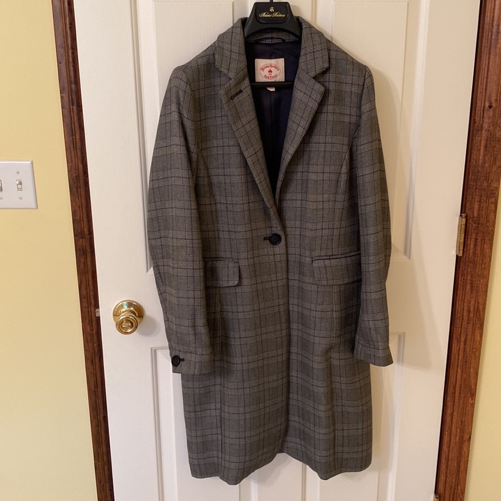 Brooks Brothers Red Fleece plaid coat